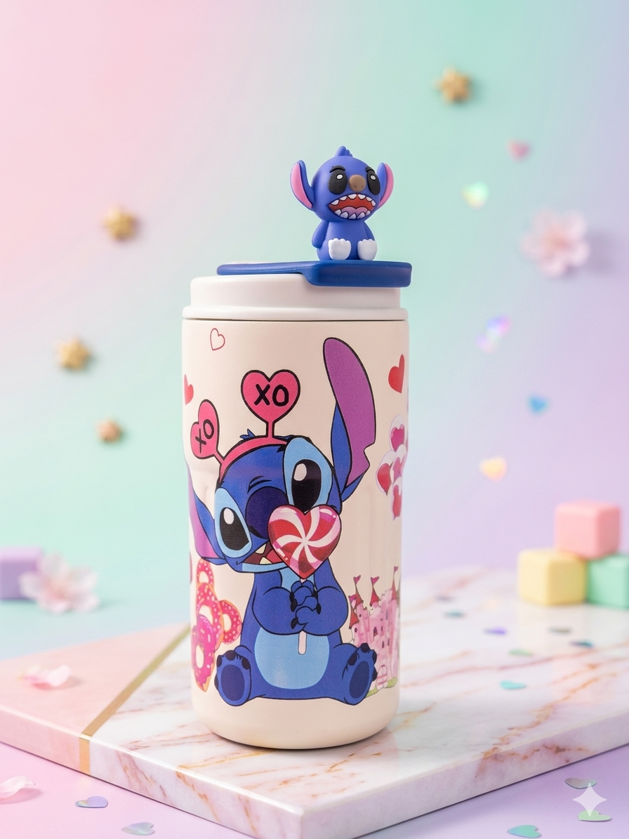 Stitch Themed Coffee Tumbler