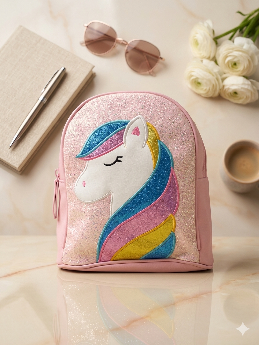 Unicorn Kids' Backpack (Pink)