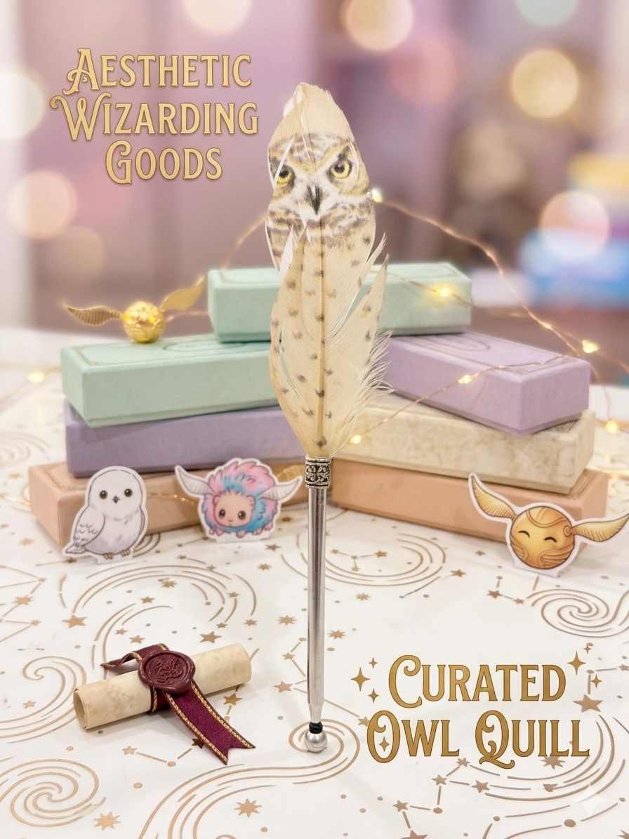 Curated Owl Quill Pen