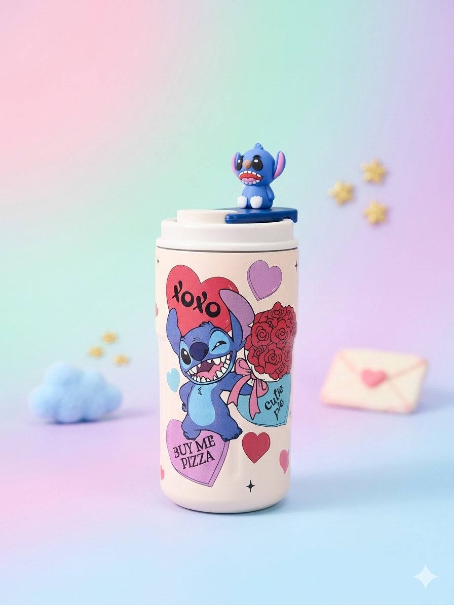 Stitch Themed Coffee Tumbler