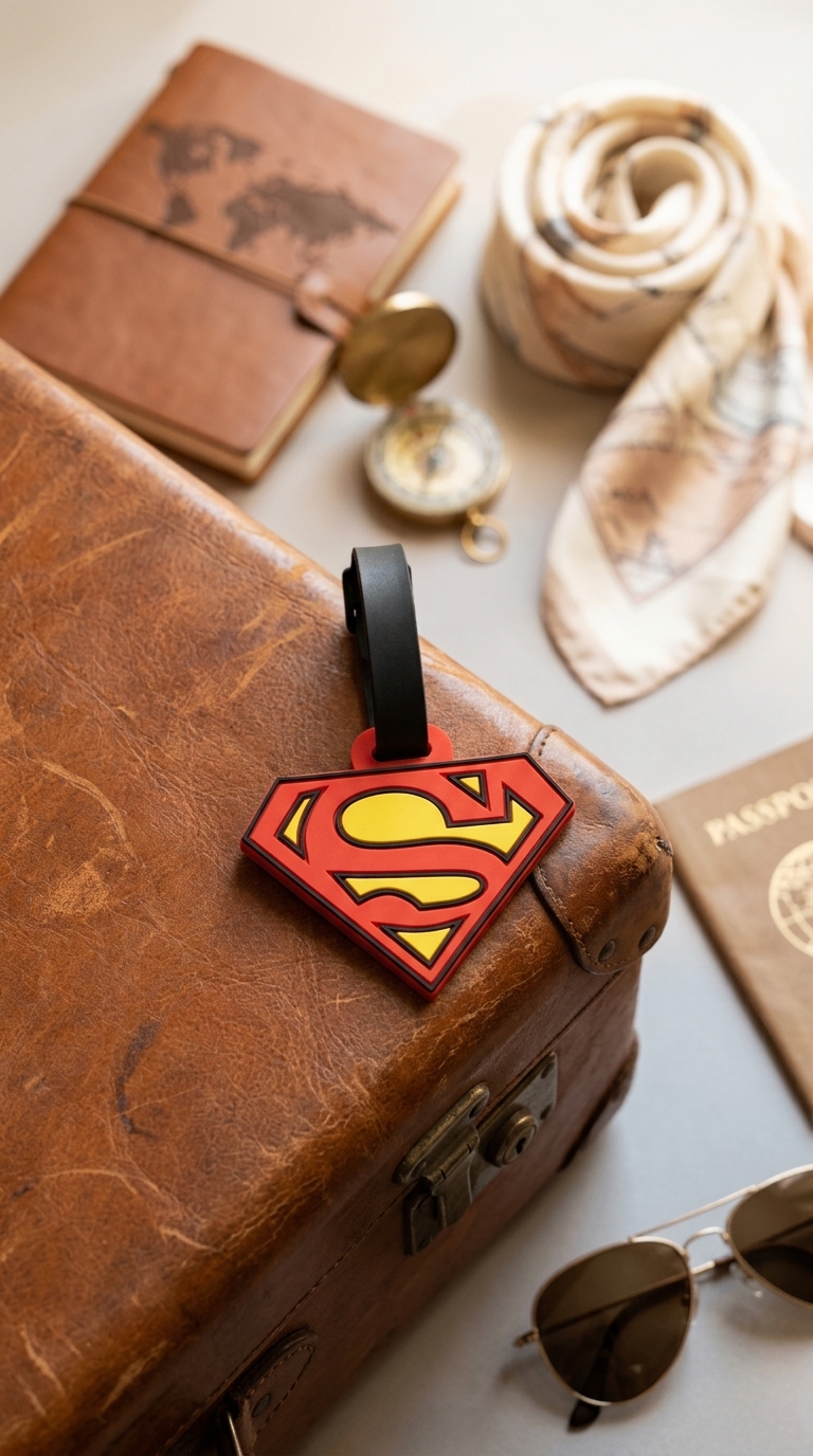 Superman Luggage Tag