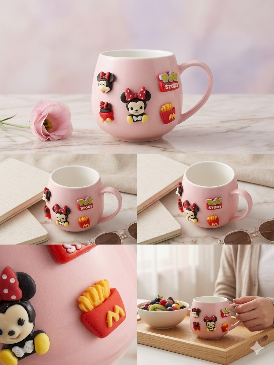 Cute Minnie Mouse Pink Mug