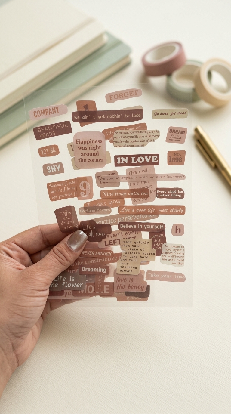 Vintage Quote Sticker Sheet