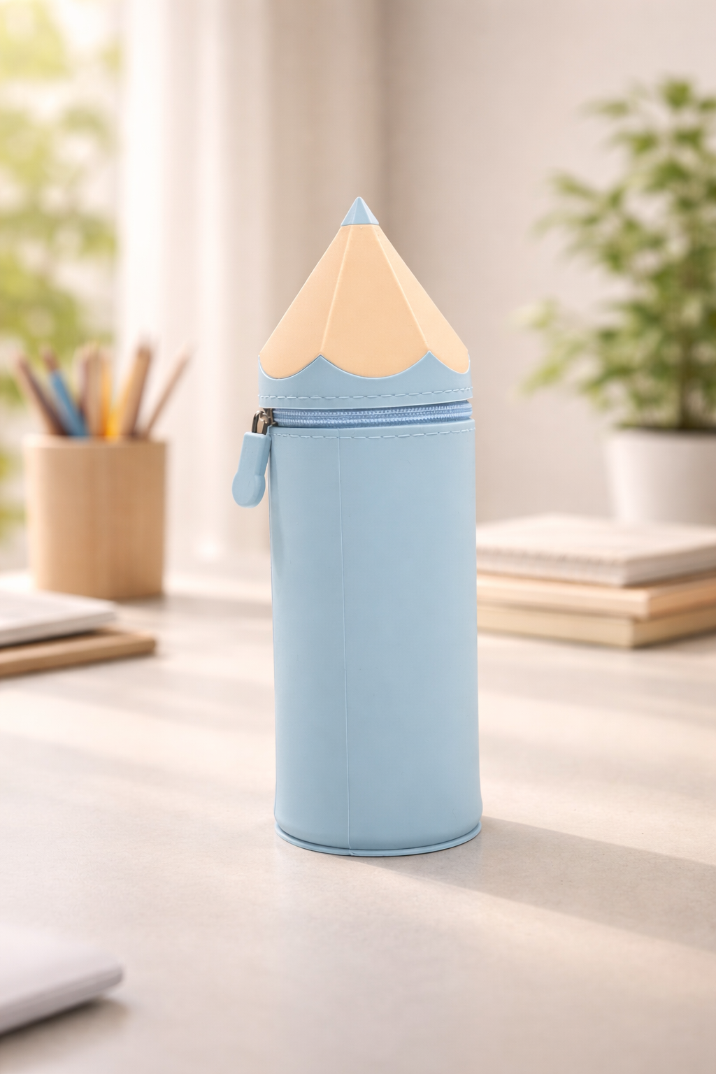 Pencil-Shaped Silicon Pencil Pouch