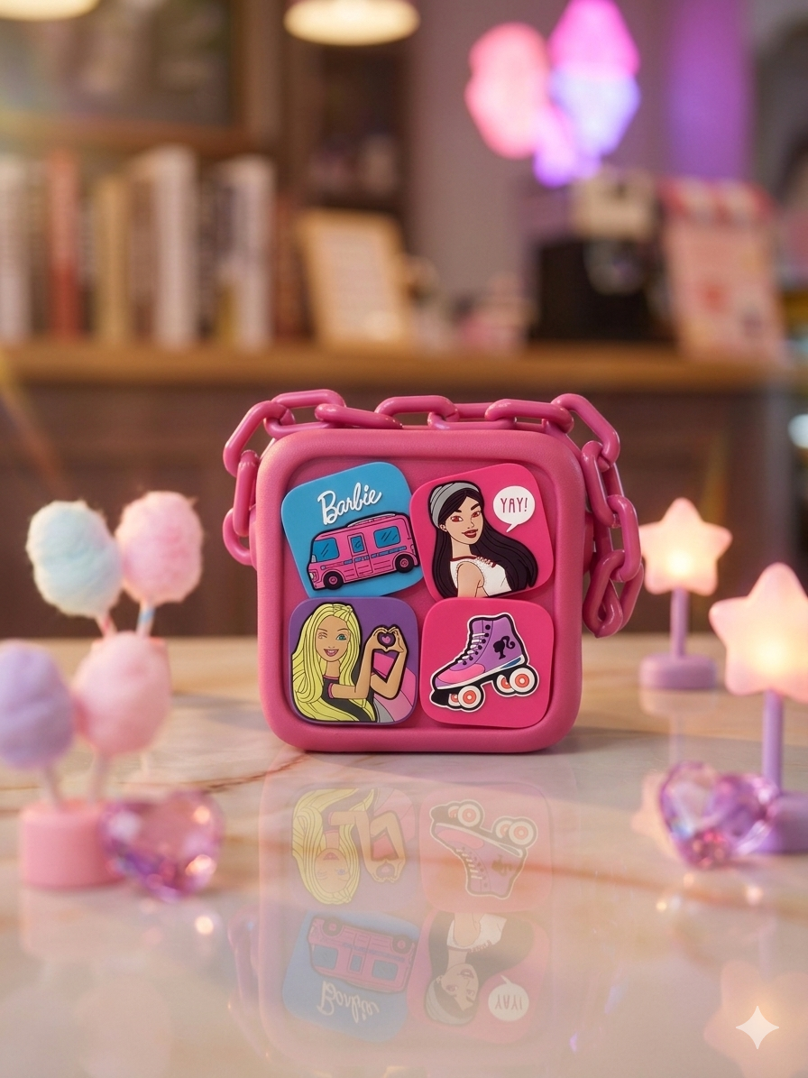 Purple Cartoon Mini Crossbody Bag