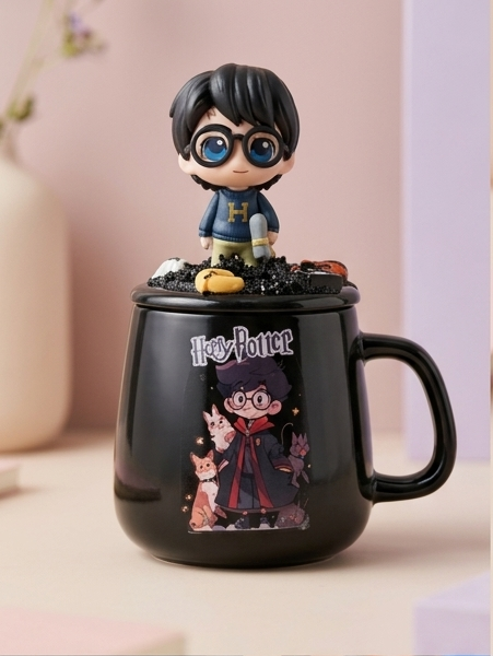 Harry Potter Ceramic Mug with Figurine Lid