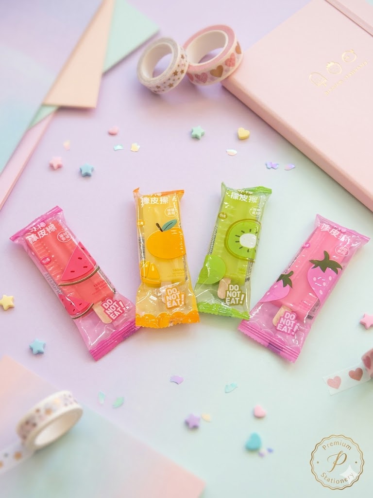 Ice Cream Shaped Erasers