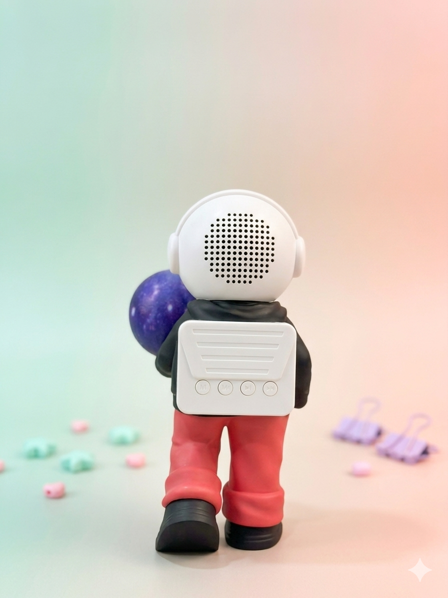 Astronaut Figurine Bluetooth Speaker with light