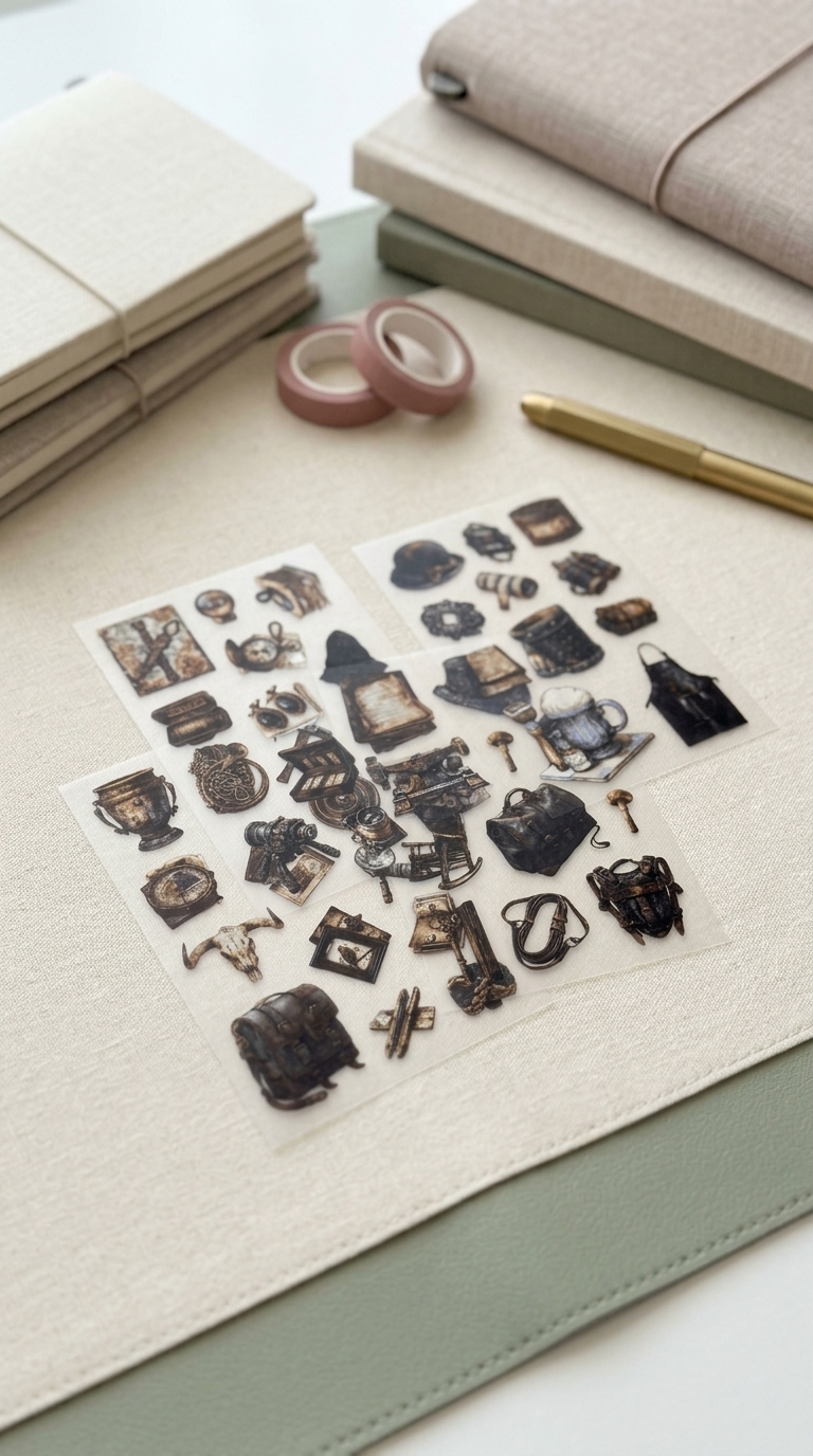 Vintage Travel Sticker Set