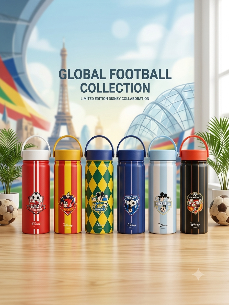 Disney Global Football Collection Bottles