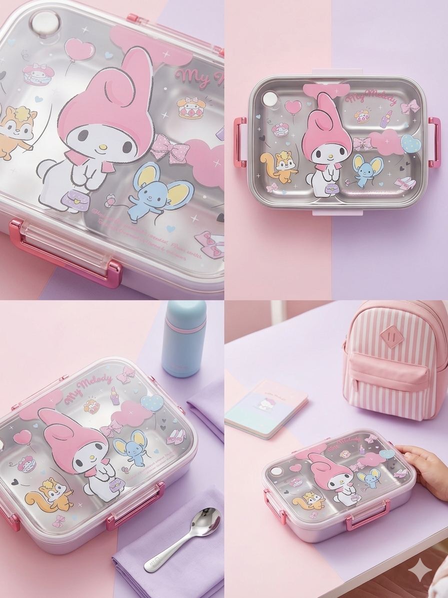 Kuromi Stainless Steel Lunch Box