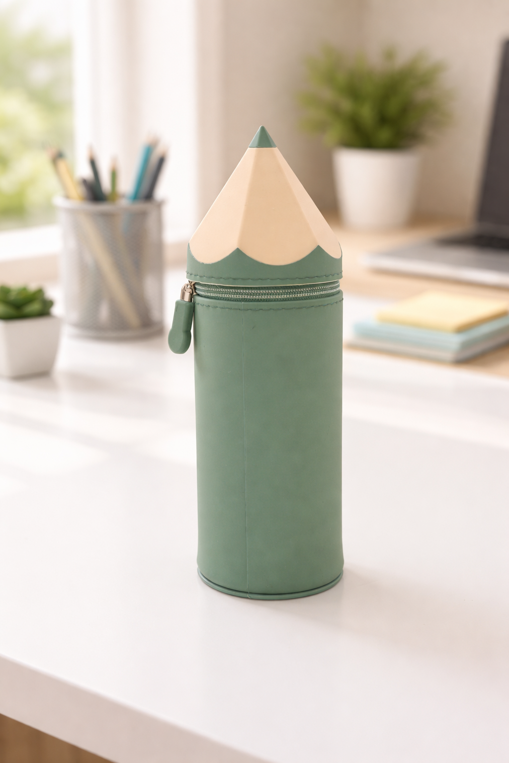Pencil-Shaped Silicon Pencil Pouch