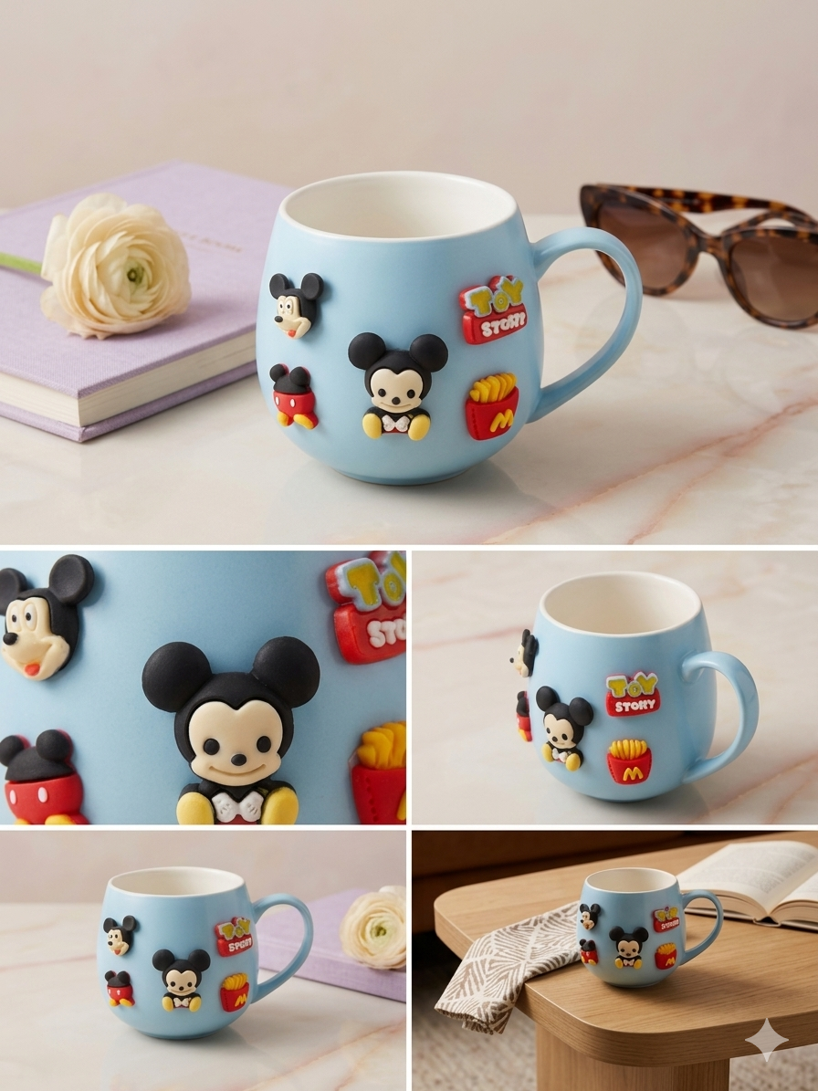 Mickey Mouse 3D Mug (Blue)
