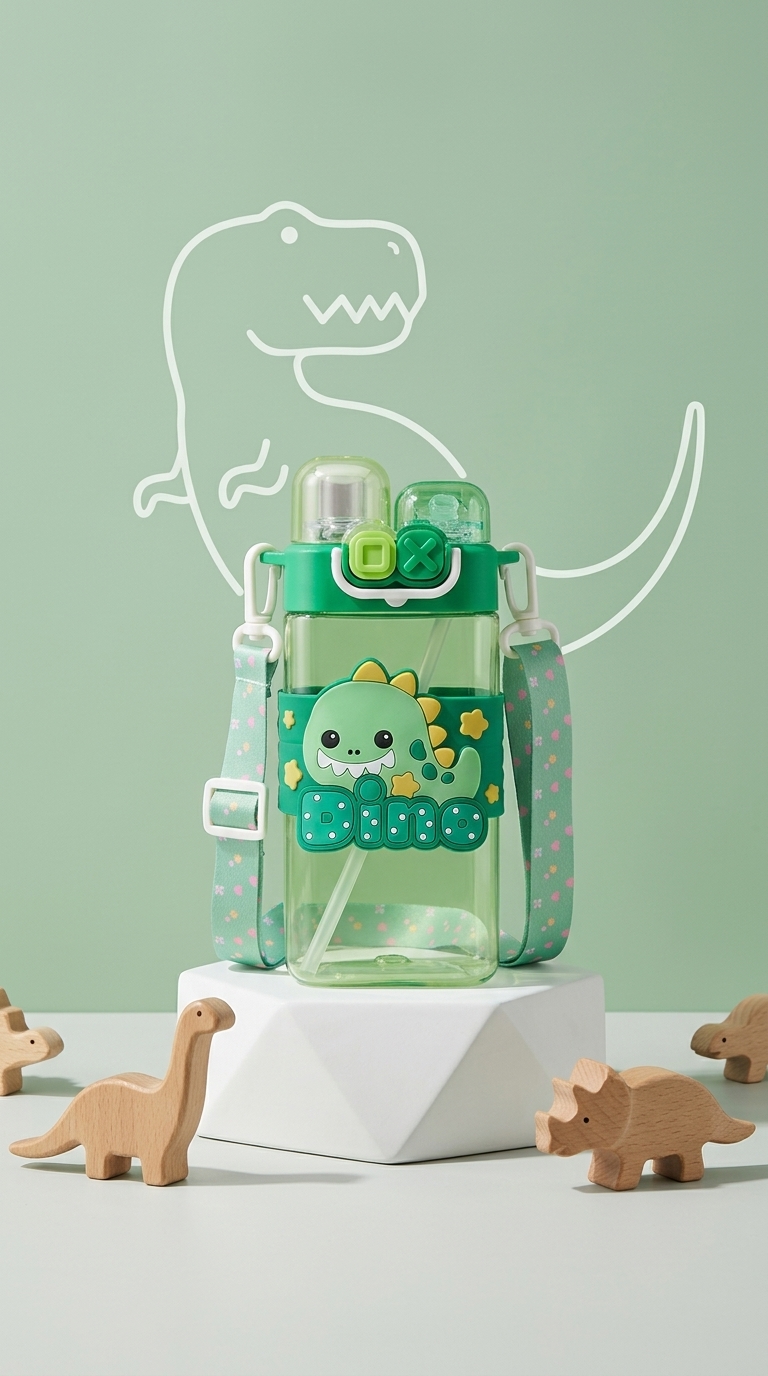 Cute Character Plastic Water Bottle