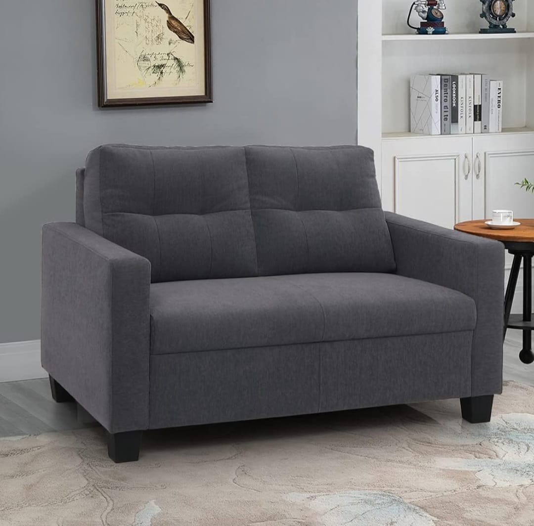 Modern Grey Loveseat Sofa