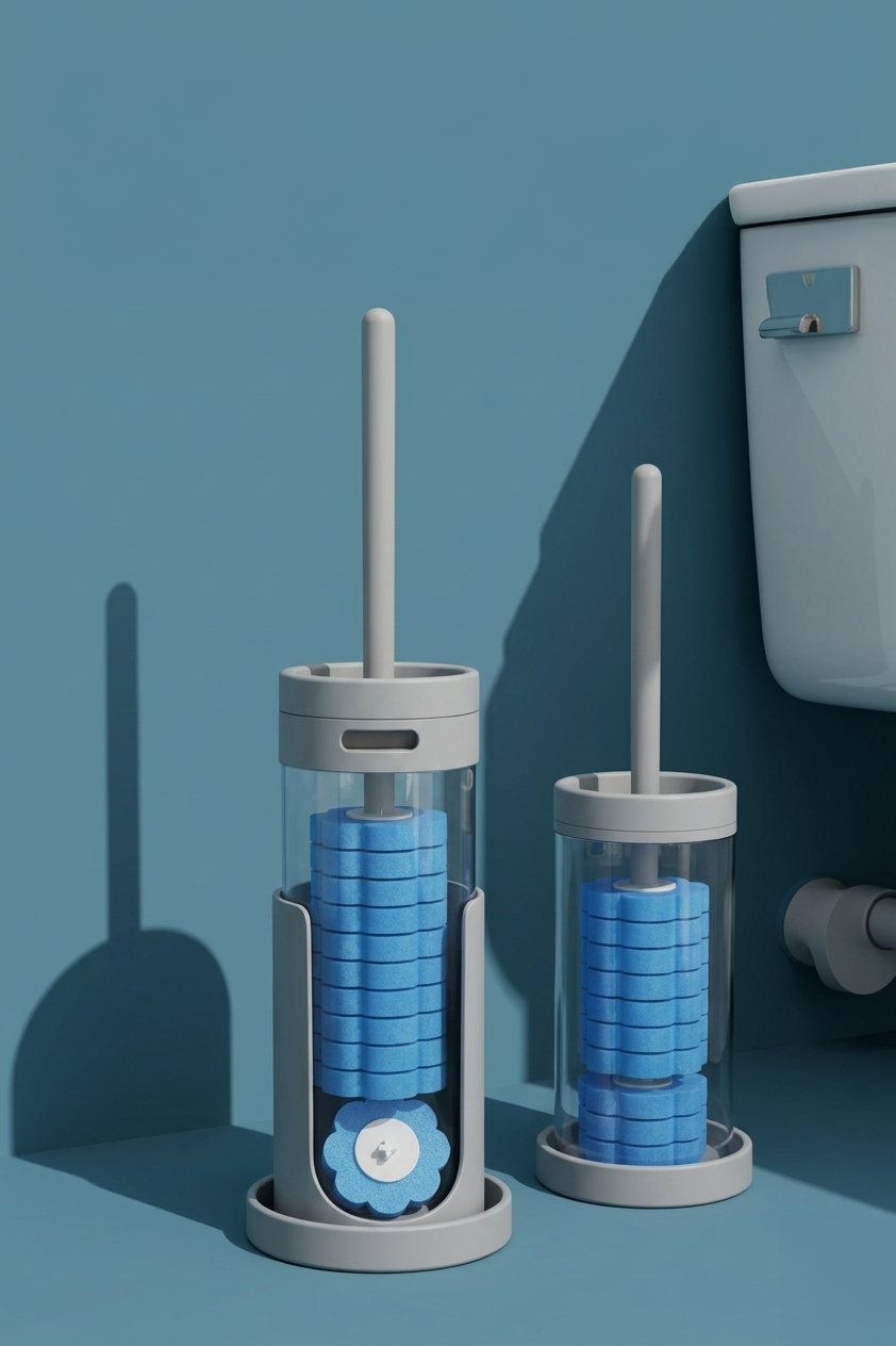 Toilet Brush with disposable cleaning set