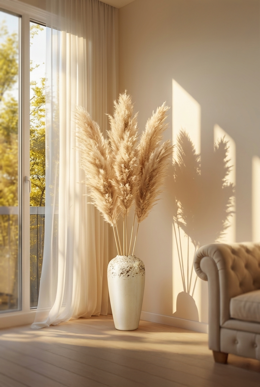 Fluffy Large Pampas Grass Boho Decor Floral