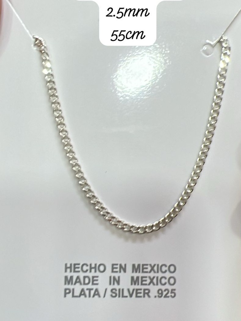 Cadena de plata .925 55 cm 2.5 mm