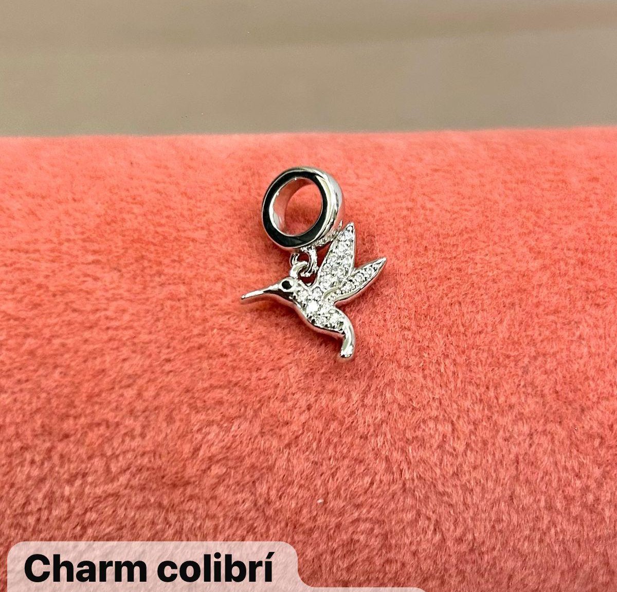 Charm Colibrí Plata