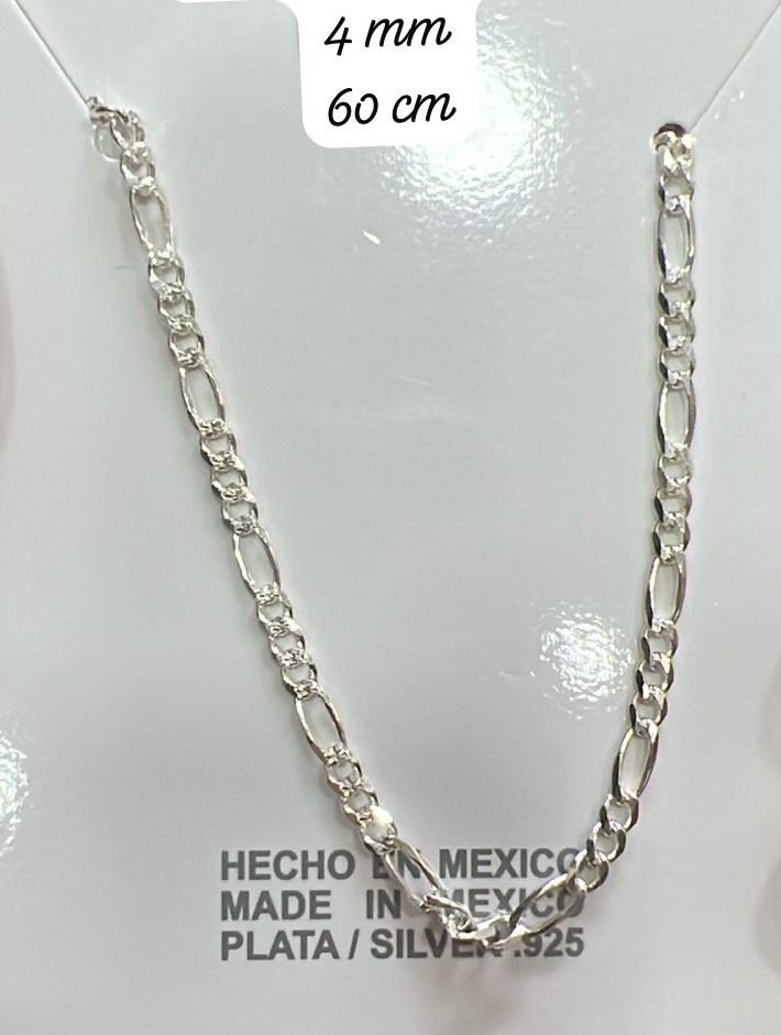 Cadena de plata 925 4mm 60 cm