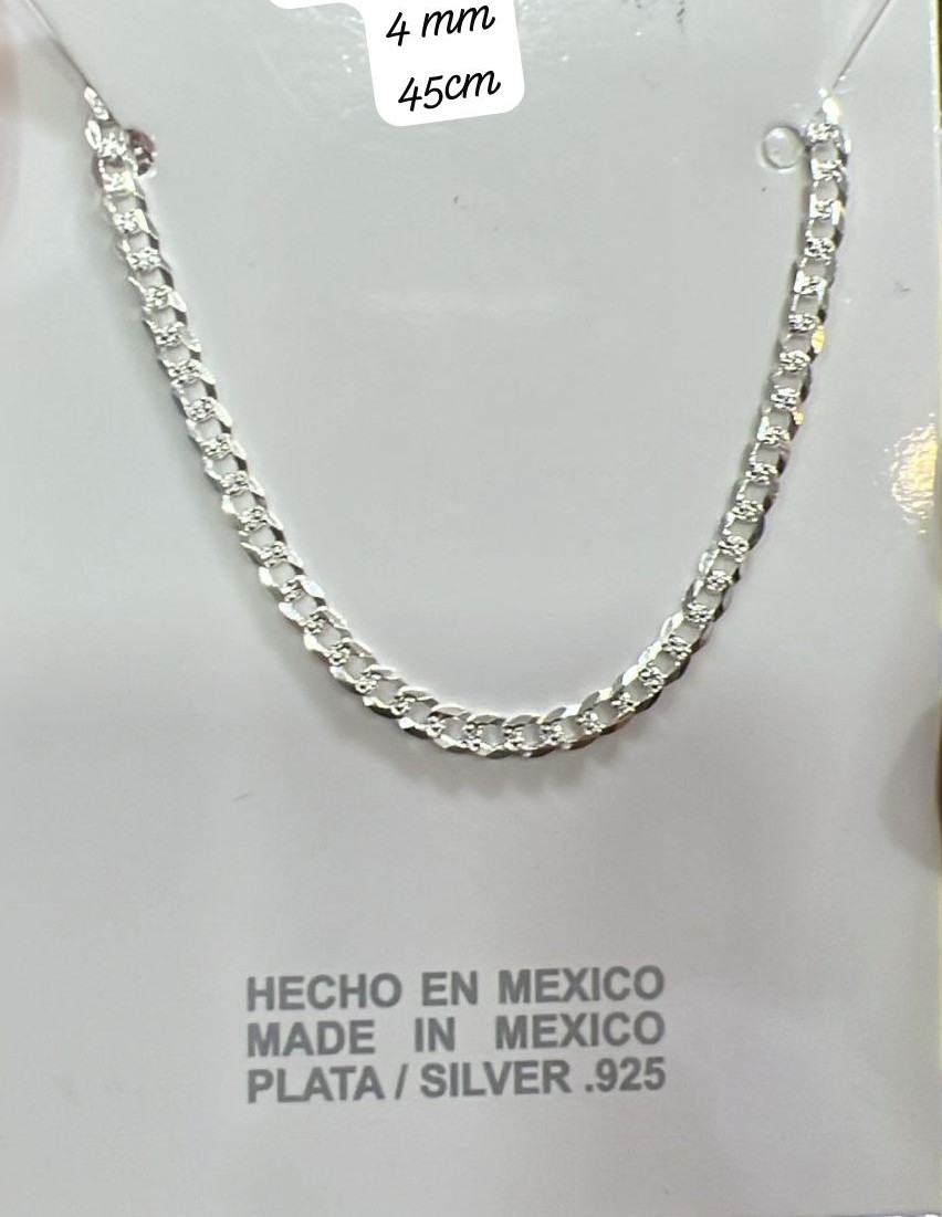 Cadena de Plata .925 4mm 45 cm