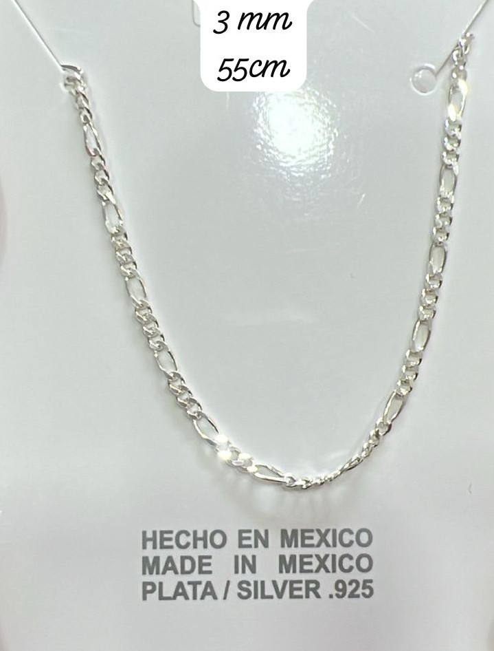 Cadena Plata 55cm 3mm