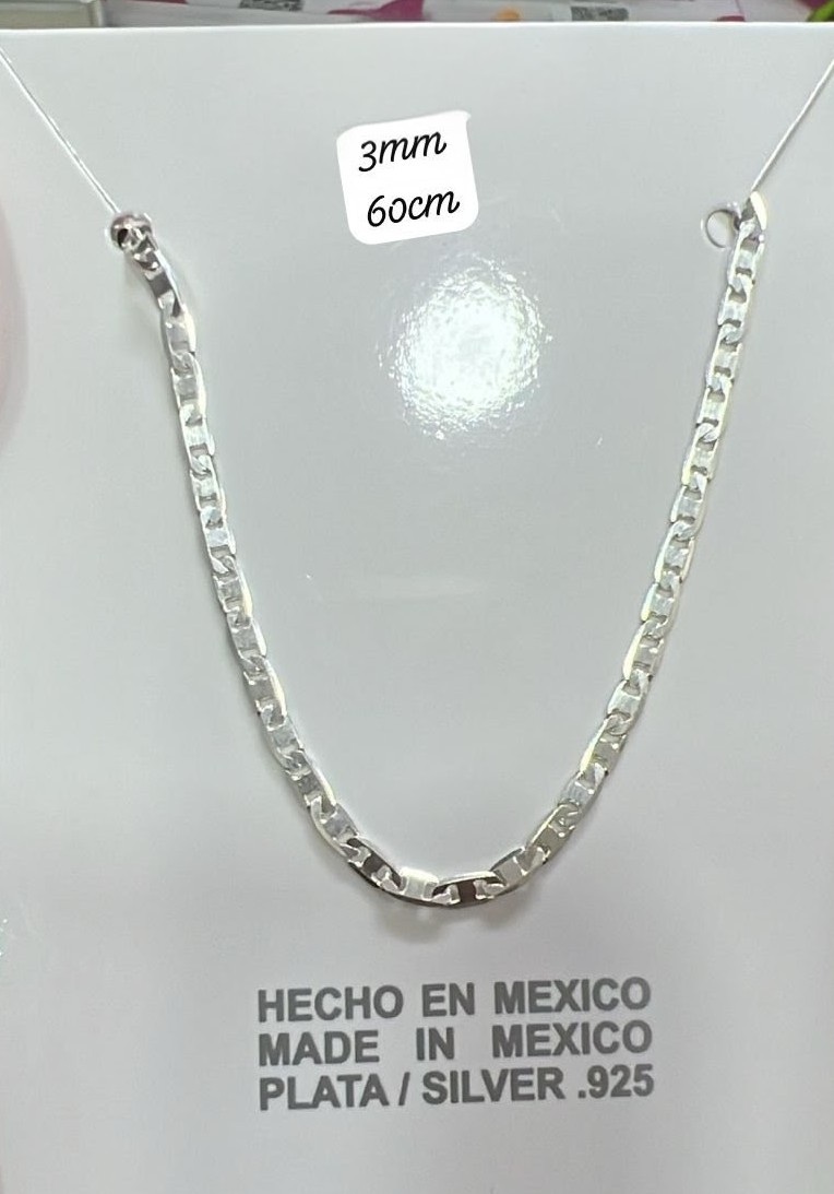 Cadena de Plata .925 60 cm 3mm
