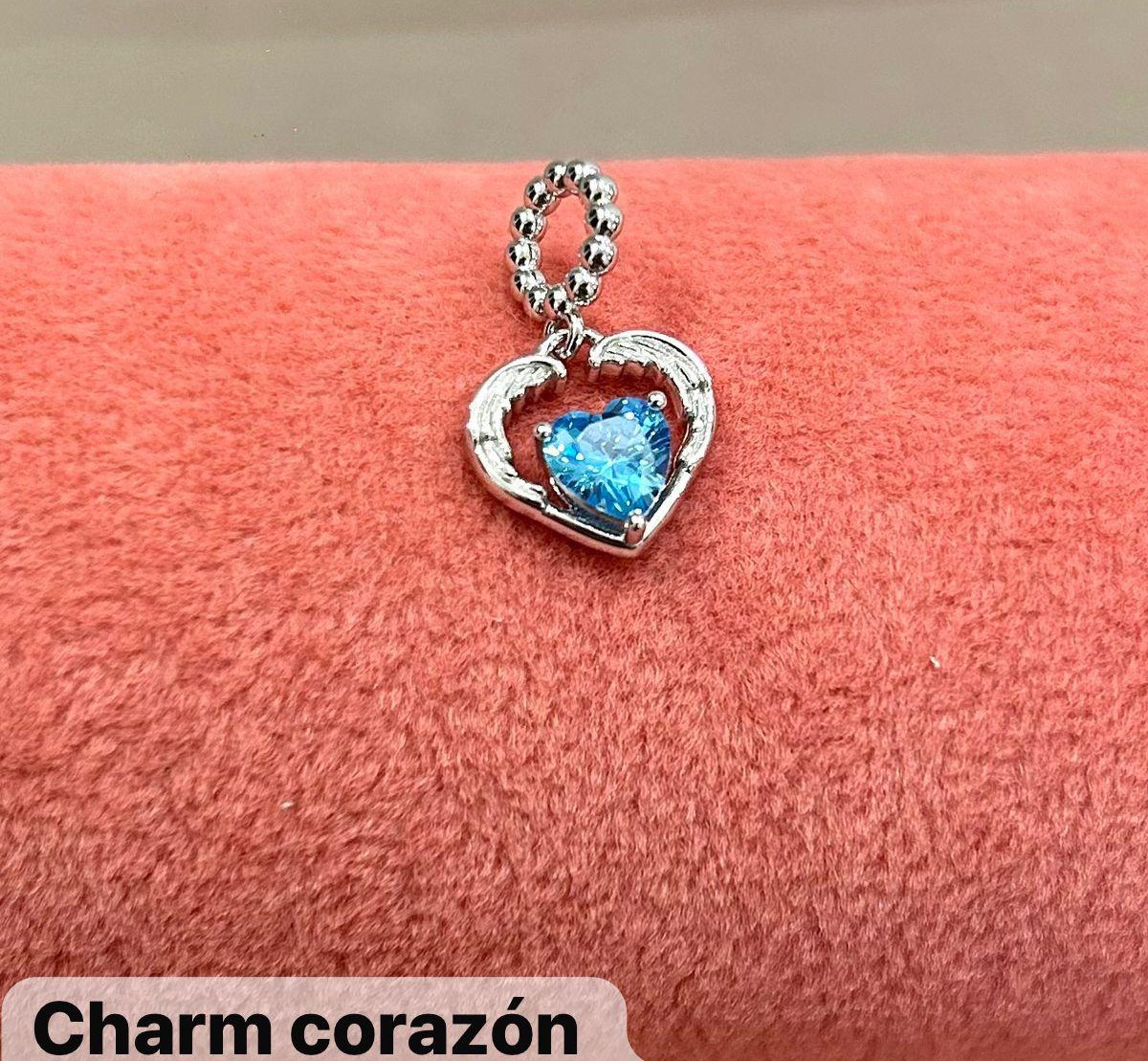 Charm corazón azul
