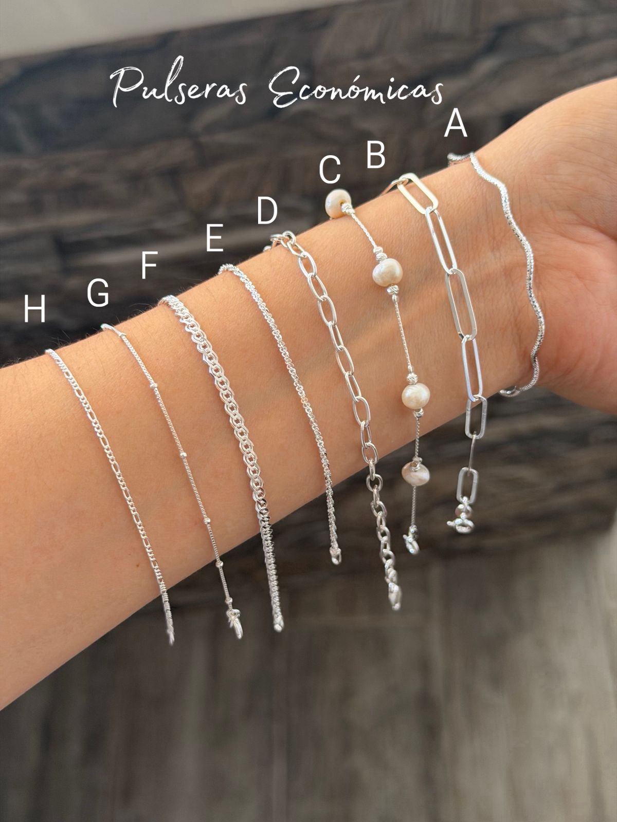 Pulseras Económicas de Plata