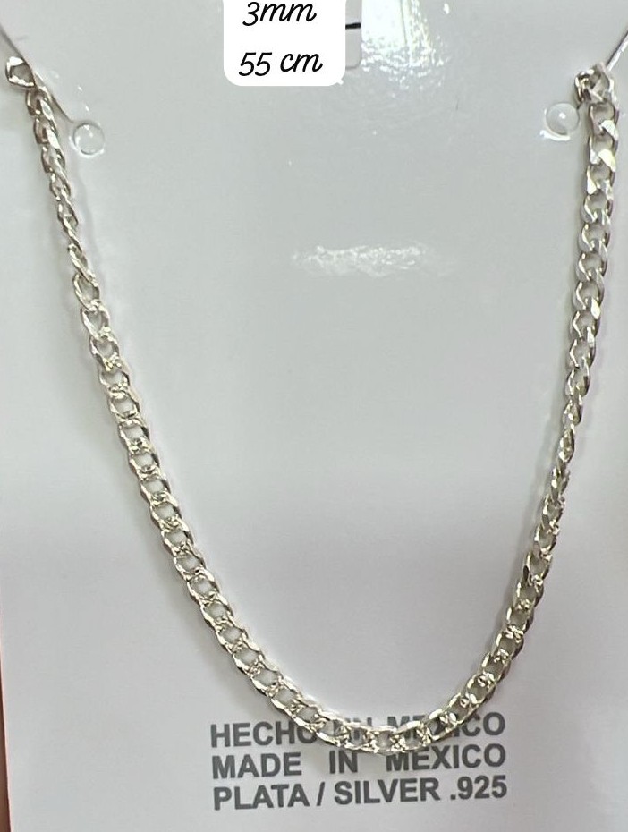 Cadena de Plata 925 3mm 55 cm