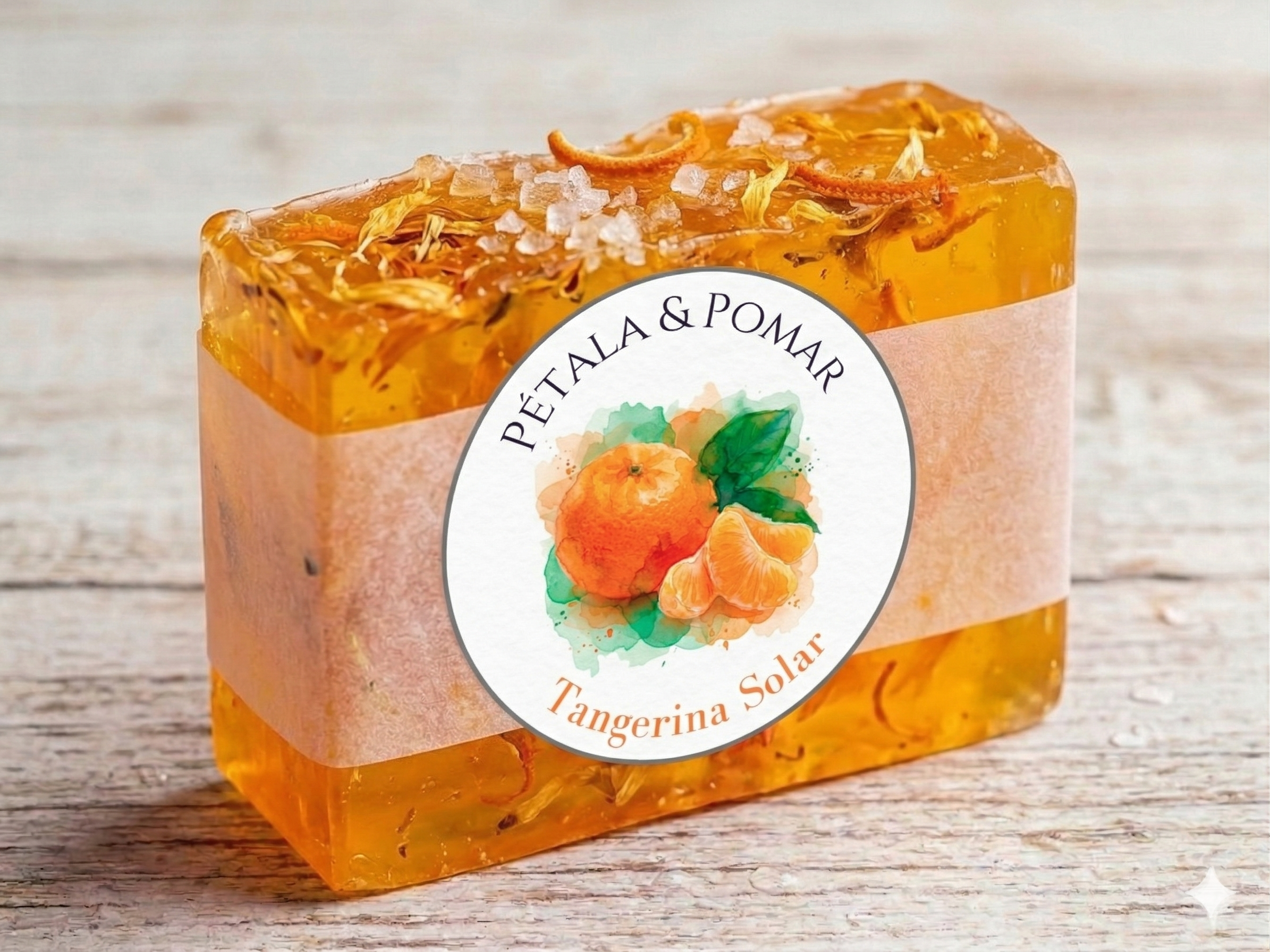 Sabonete Artesanal Tangerina Solar