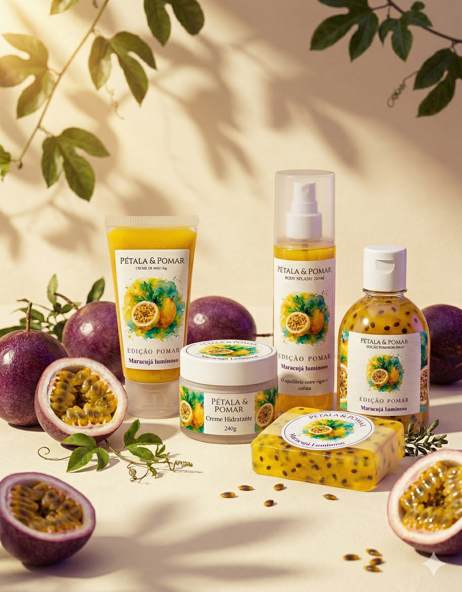 Kit de Cuidados Maracujá Pétala & Pomar