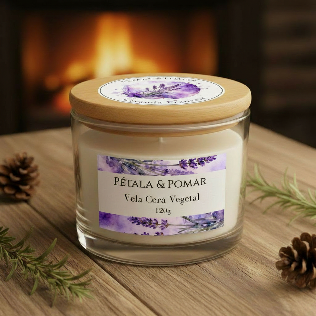 Vela Cera Vegetal Lavanda