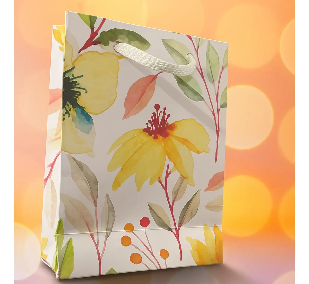 Mini Sacolinha Floral - 12x9x4 Cm