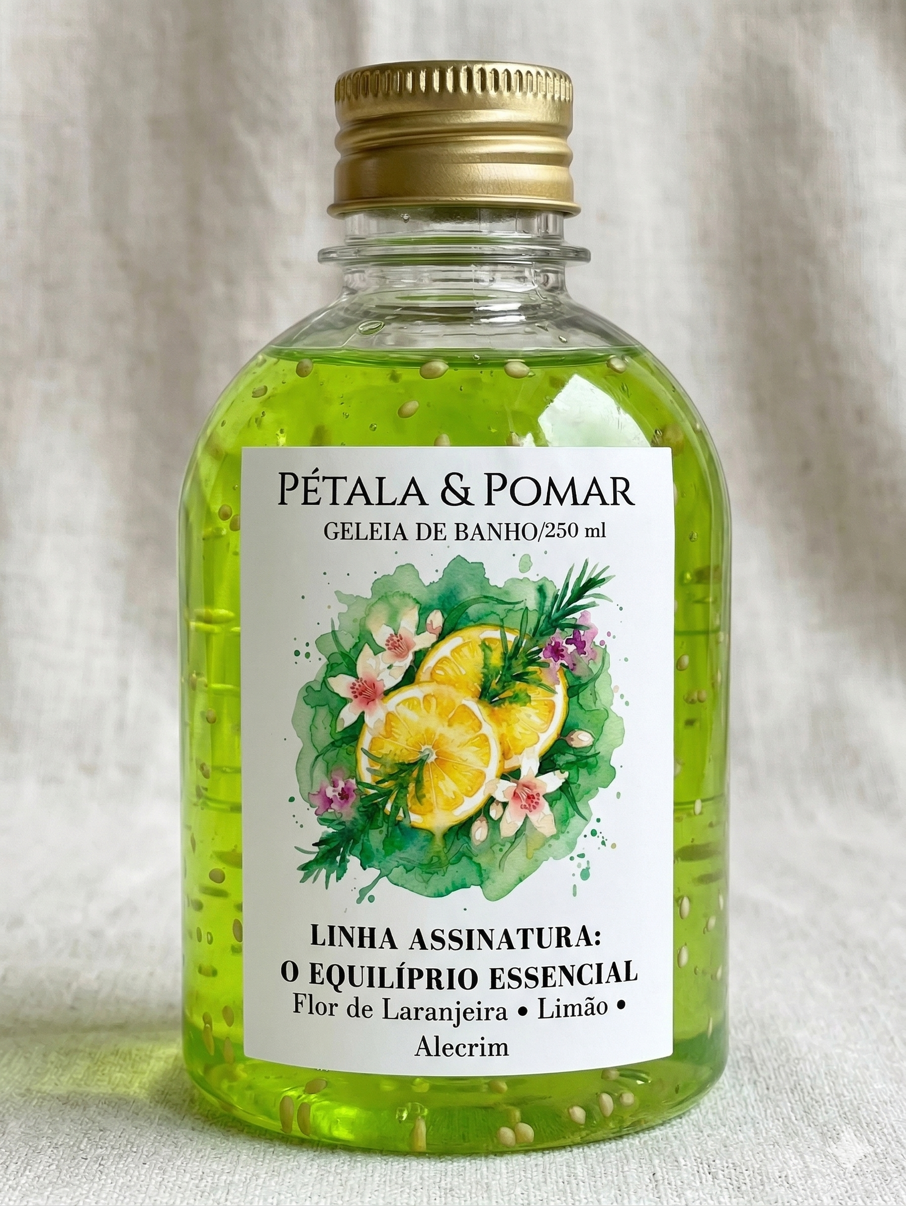 Geleia de Banho Flor de Laranjeira, Limão e Alecrim