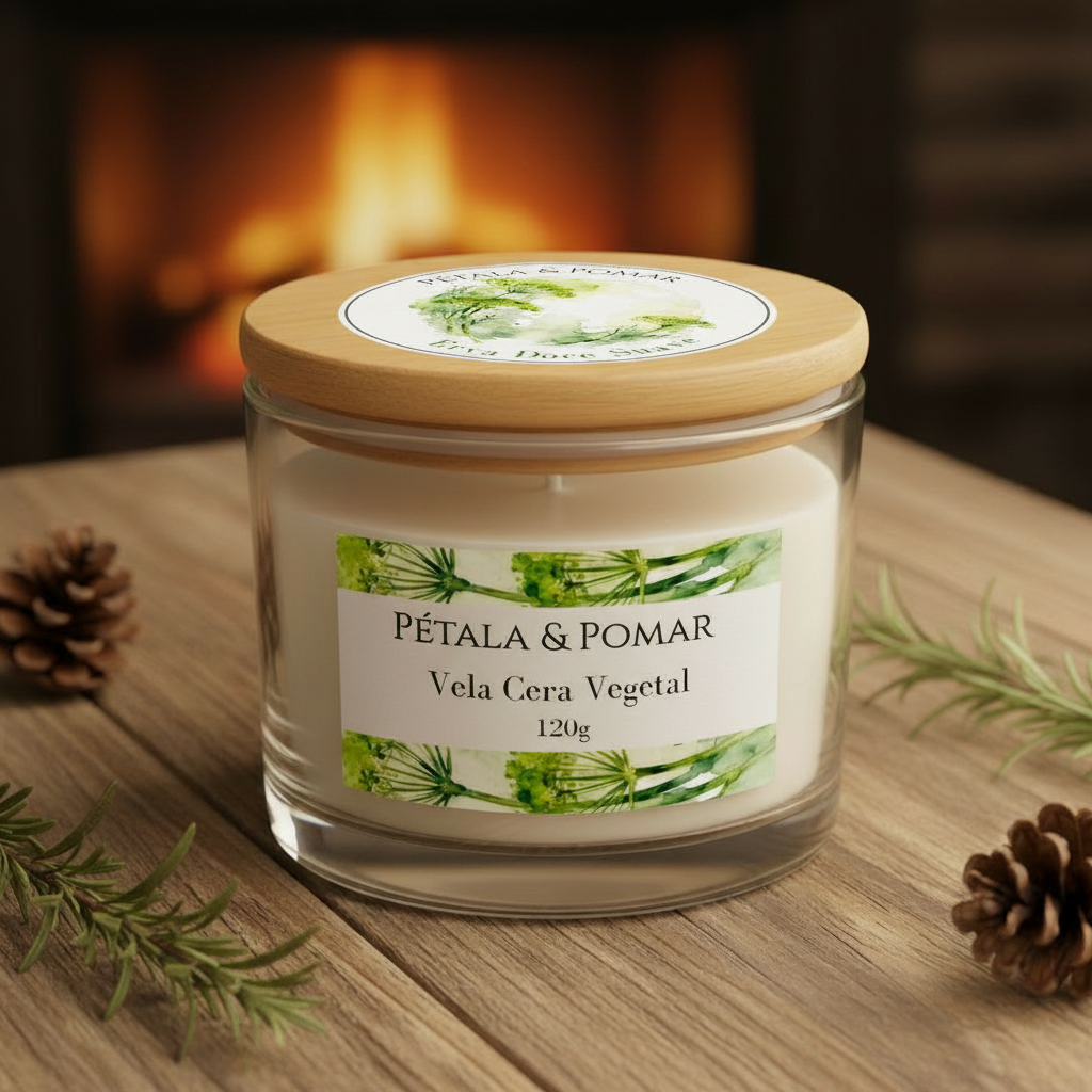 Vela Cera Vegetal Erva Doce