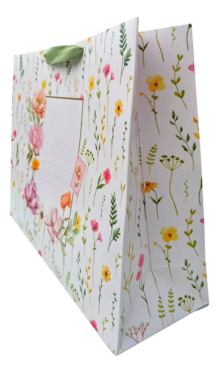 Sacola de Papel Floral - 35x29cm