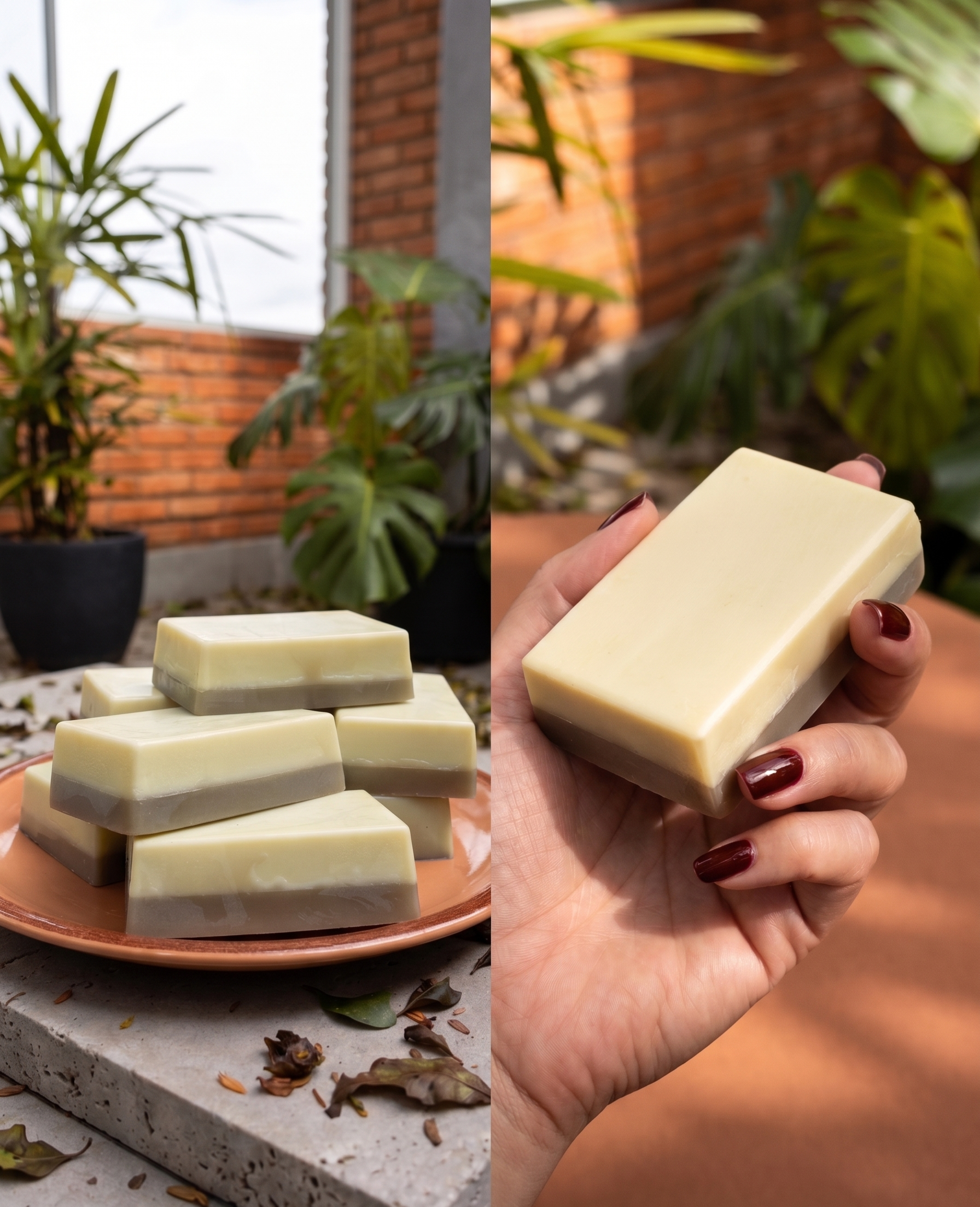 Sabonete Artesanal - Linha Assinatura: Flor de Laranjeira, Limão Siciliano e Alecrim - 150g