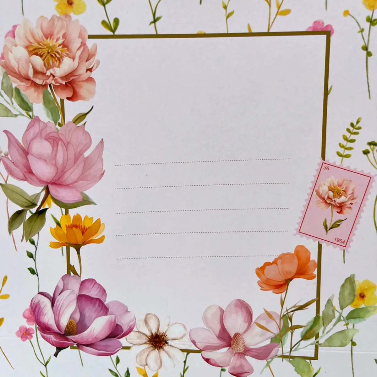 Sacola de Papel Floral - 35x29cm