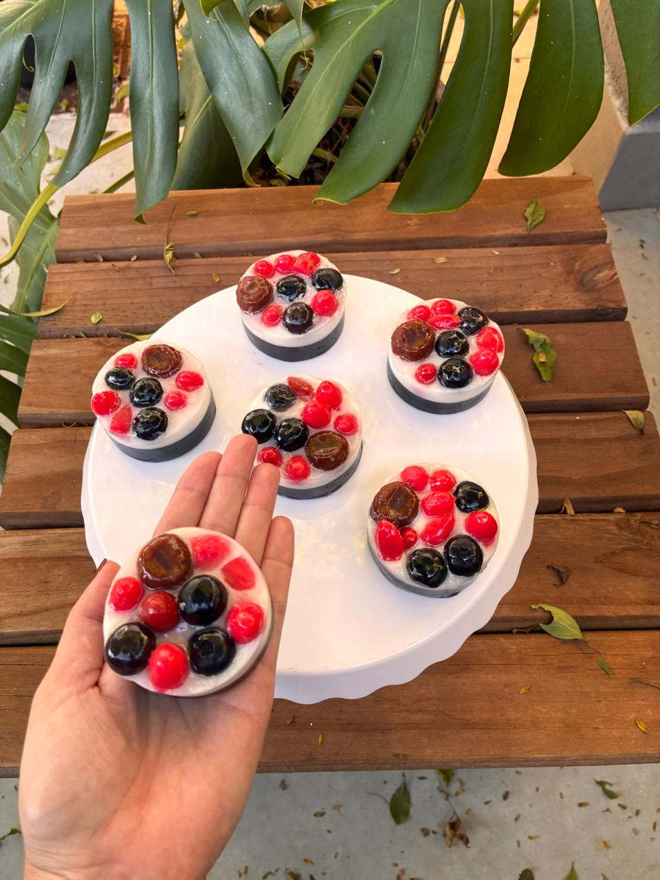 sabonete tortinha de Frutas Vermelhas 60g