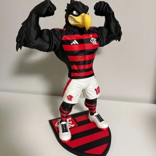 Estátua Mascote Flamengo 23 cm