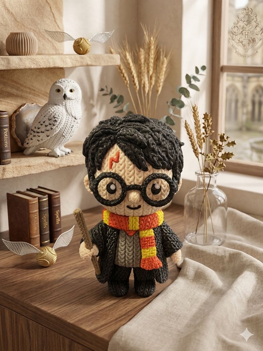 Boneco de Crochê harry potter