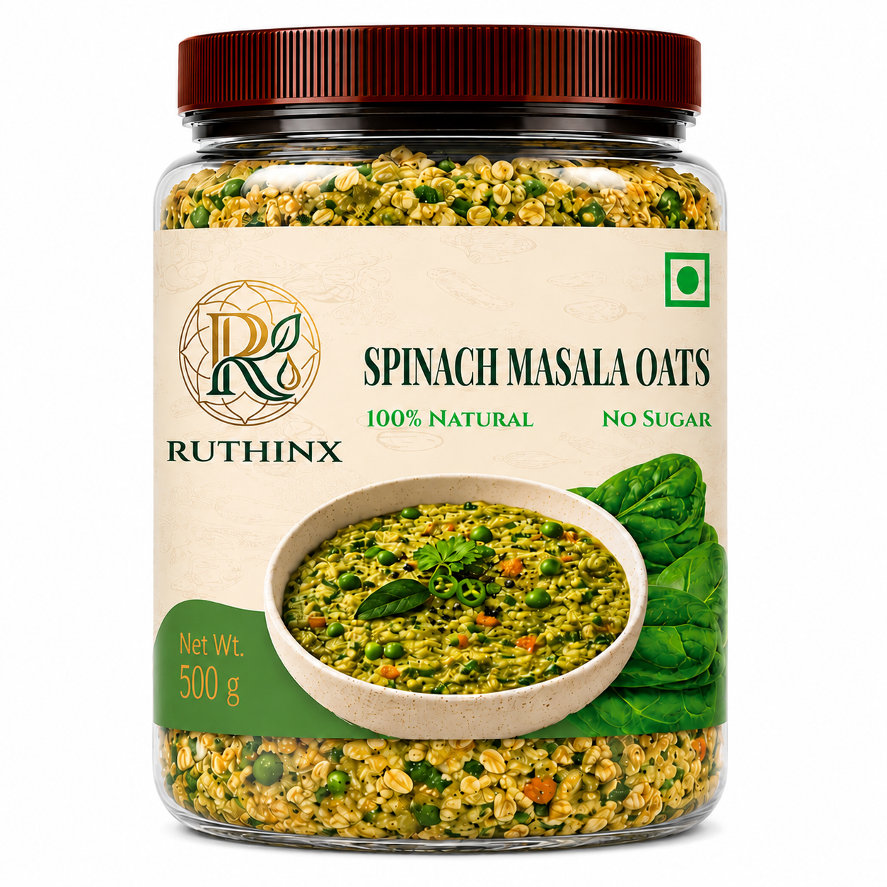 Spinach Masala Oats