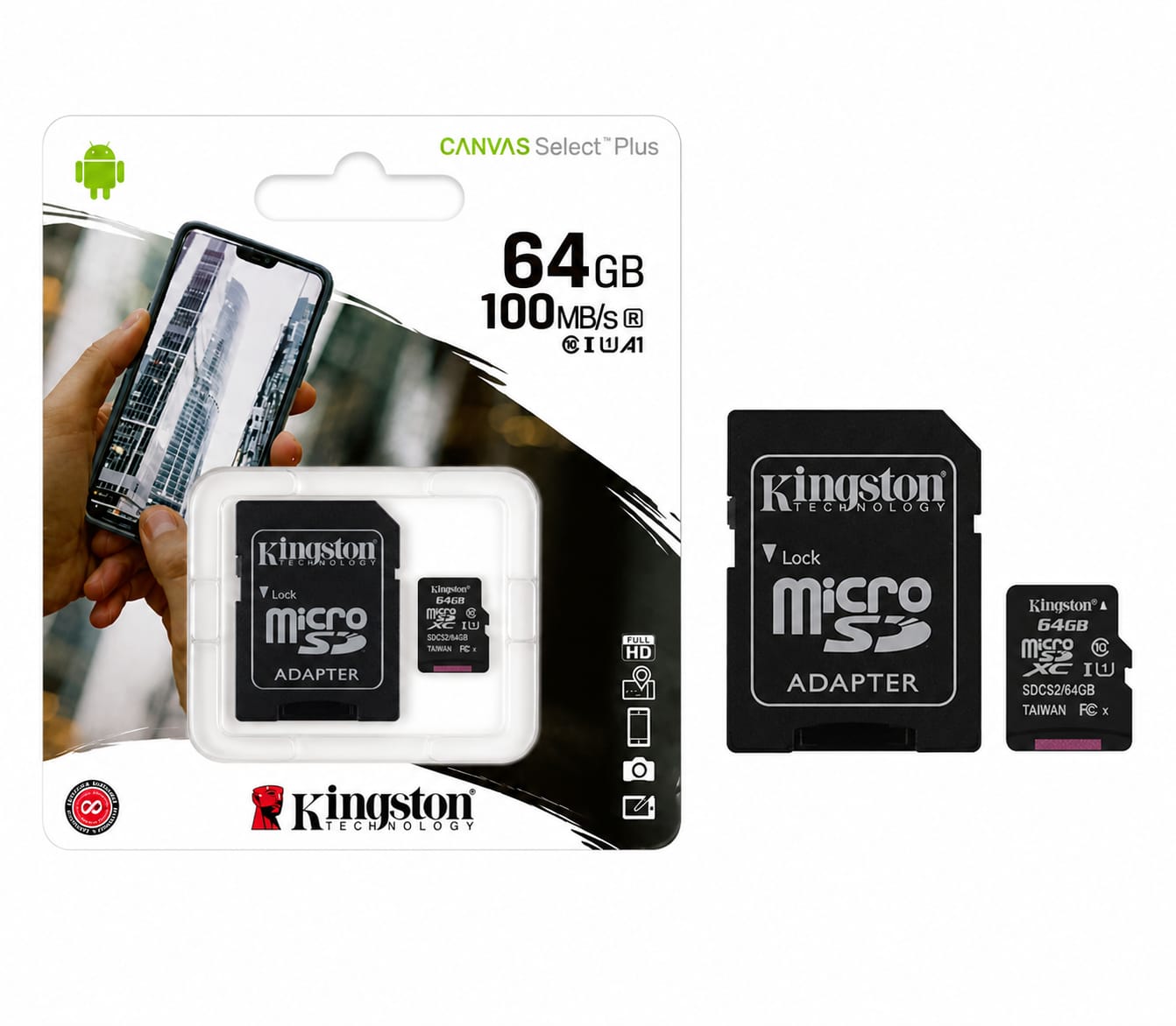 Tarjeta microSD Kingston 64GB