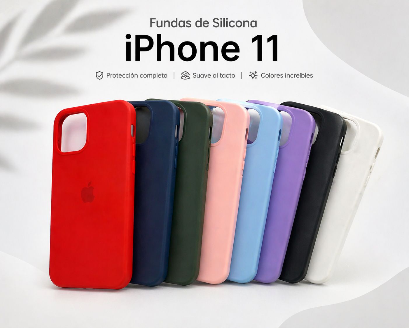 Fundas de silicona para iPhone 11