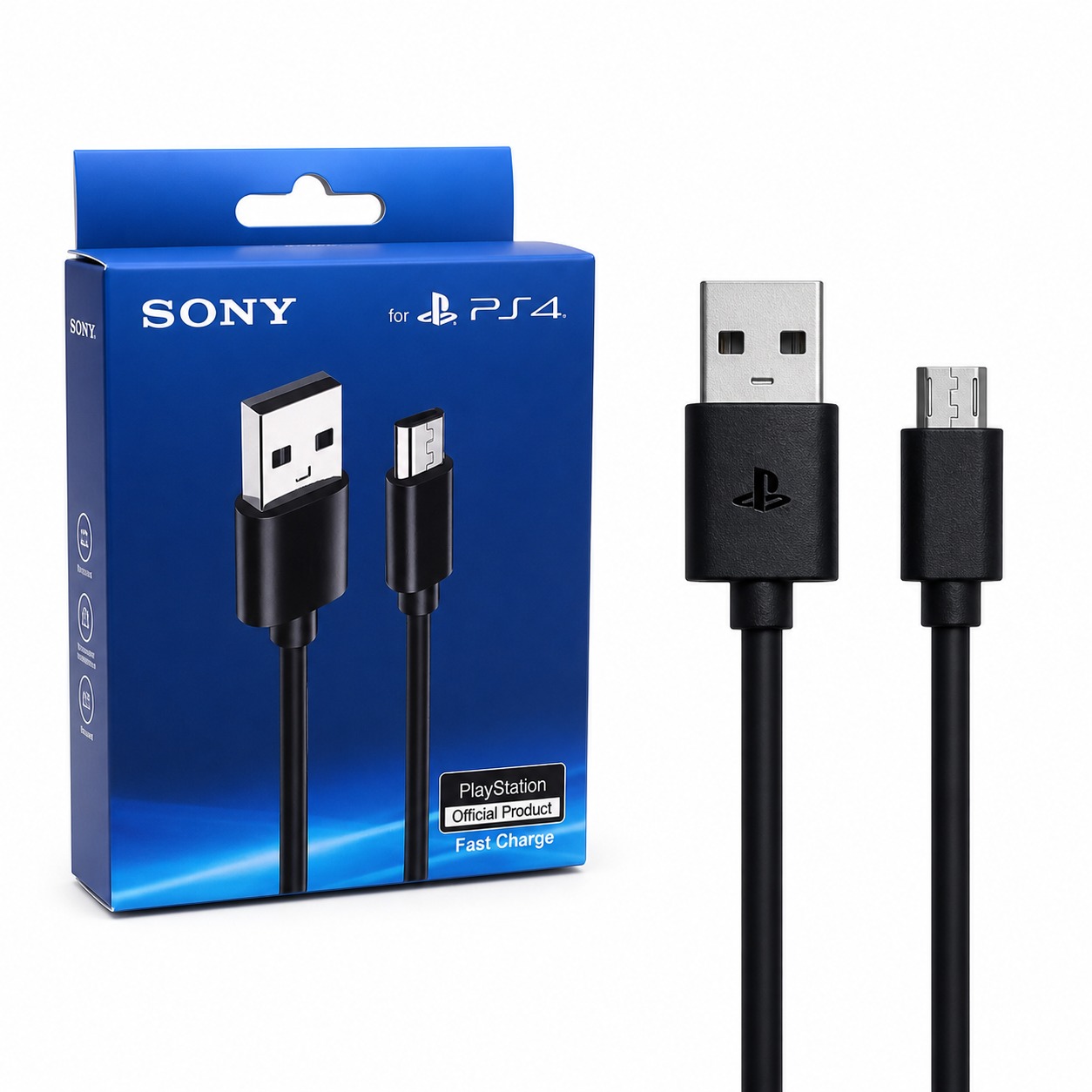 Cable de carga USB para PS4