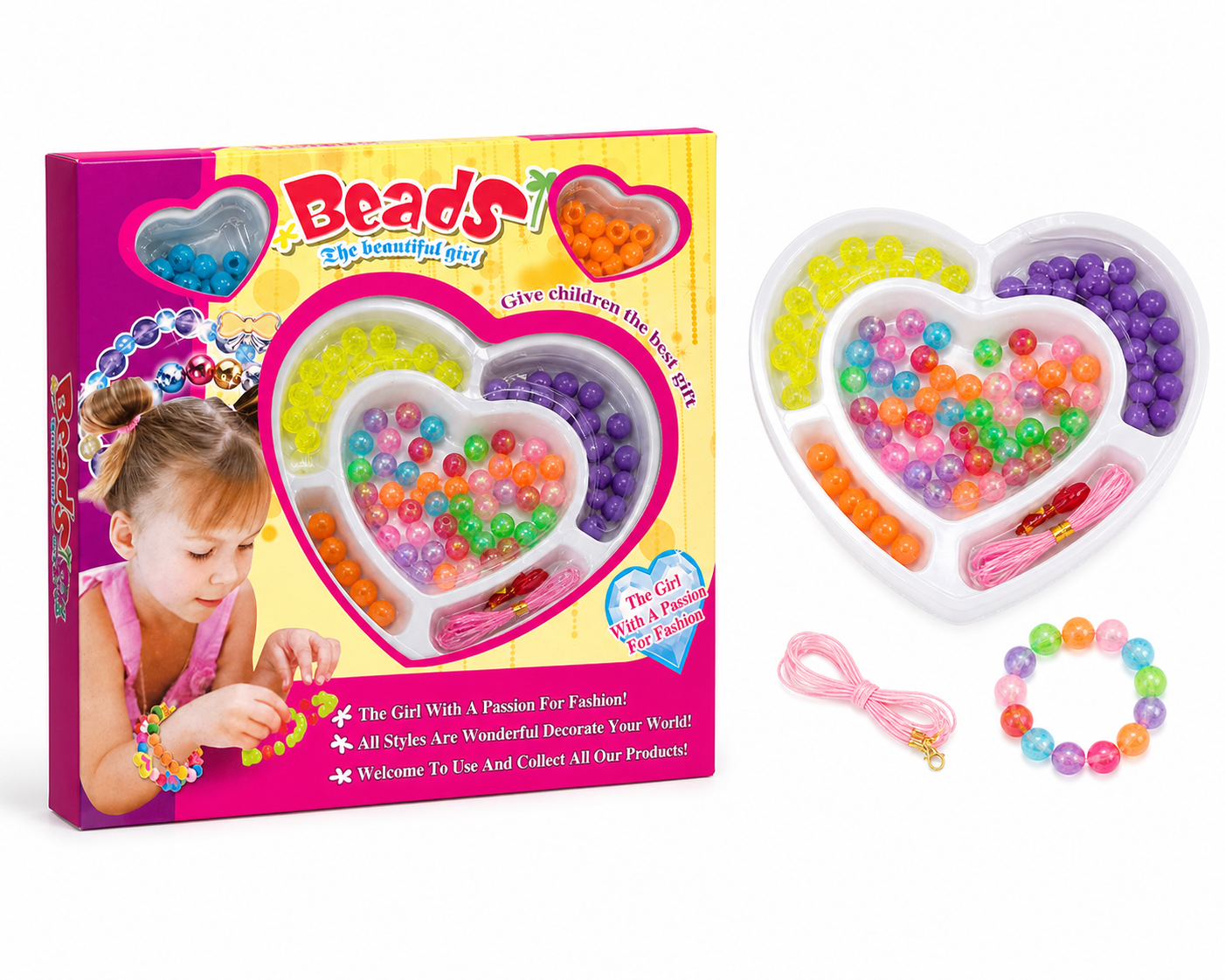 Set de Cuentas de Colores para Manualidades