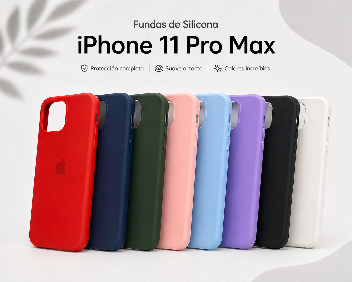 Funda de silicona para iPhone 11 Pro Max