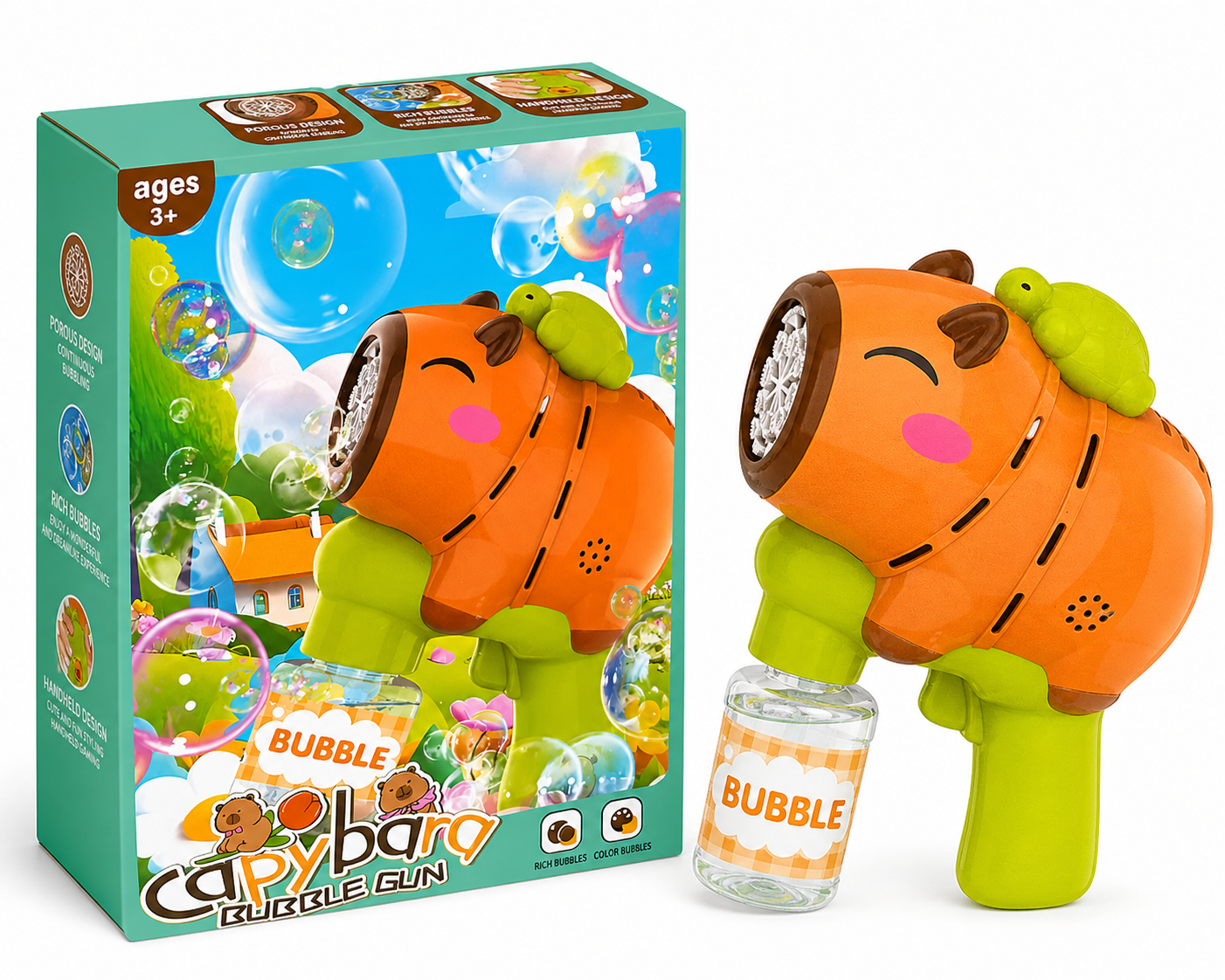 Pistola de Burbujas Capibara