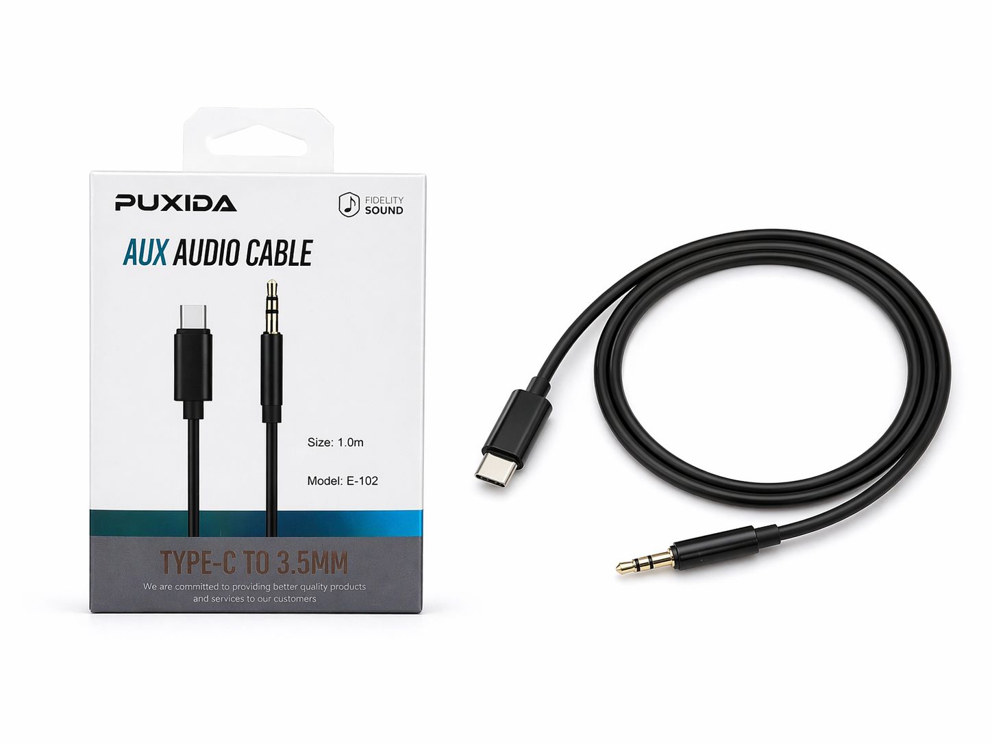 Cable de Audio AUX Tipo-C a 3.5mm
